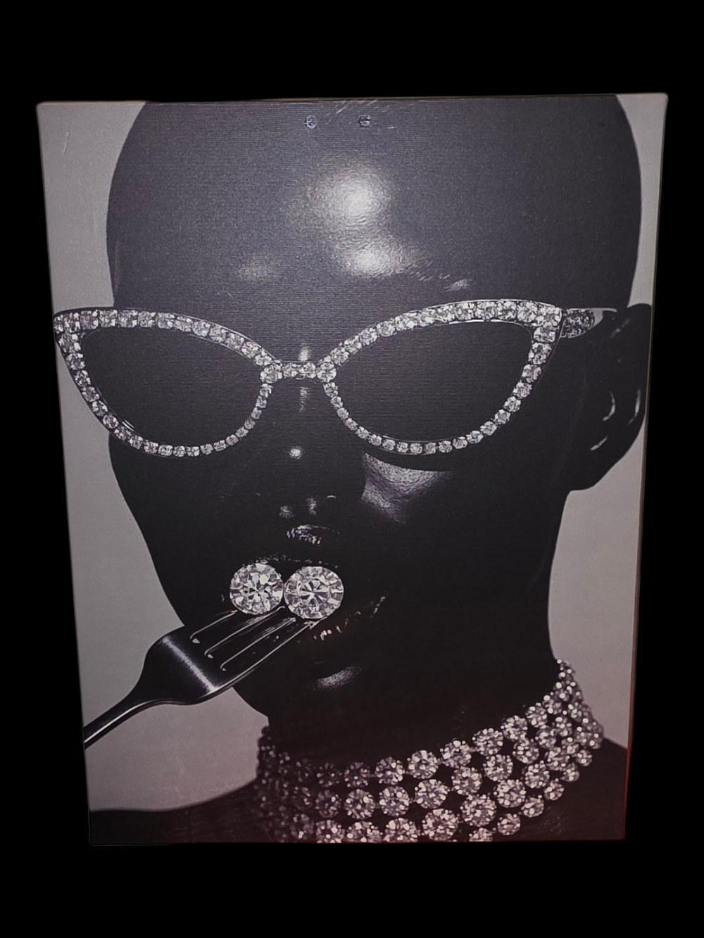 NEW Modern Glam Black Woman Canvas Print Wall Art 12x16